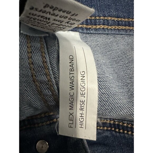 Lane Bryant High Rise Lace Hem Magic Waistband Jeggings Size 16 - Picture 6 of 10